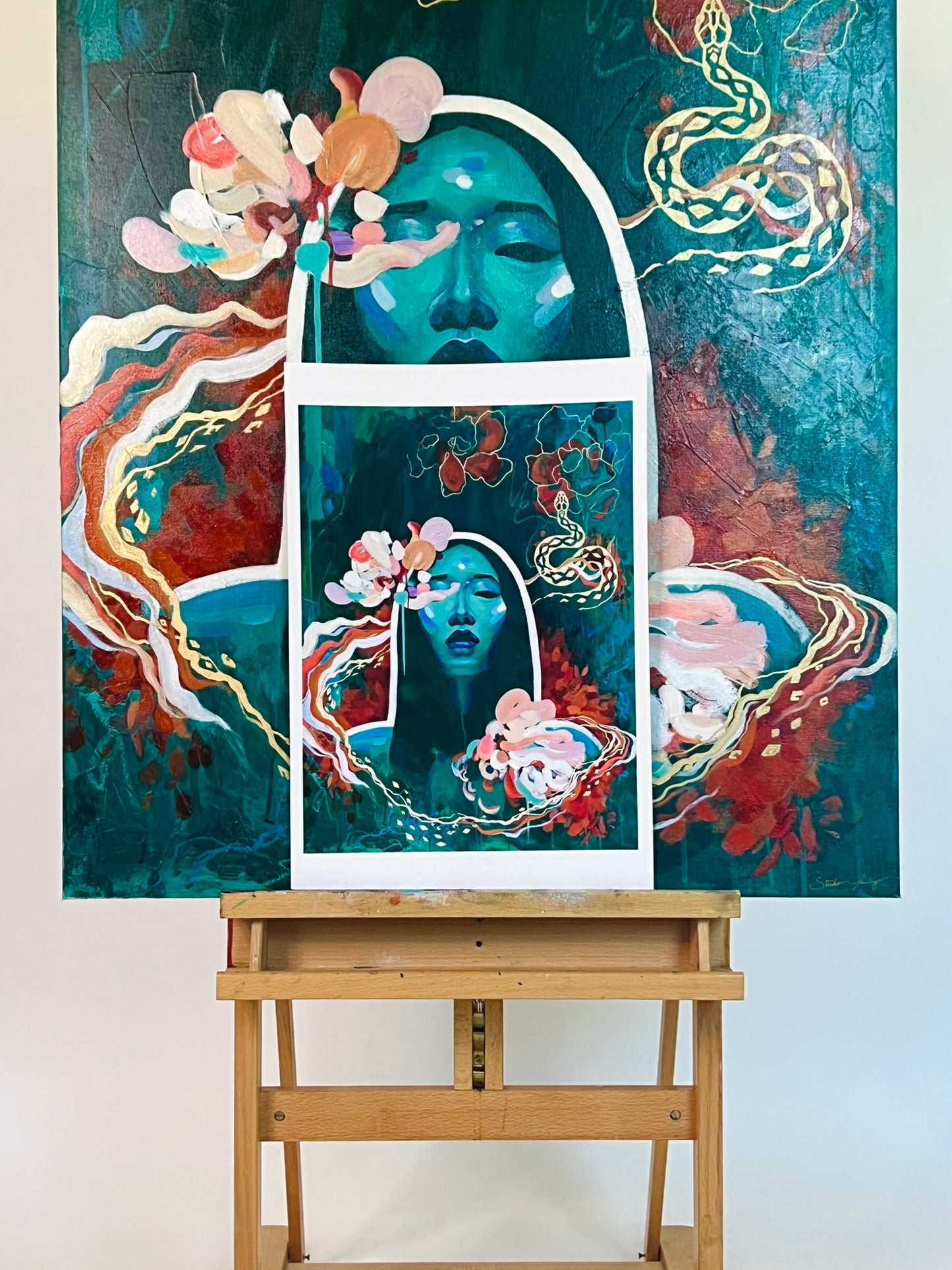 Serpent's Bloom Print