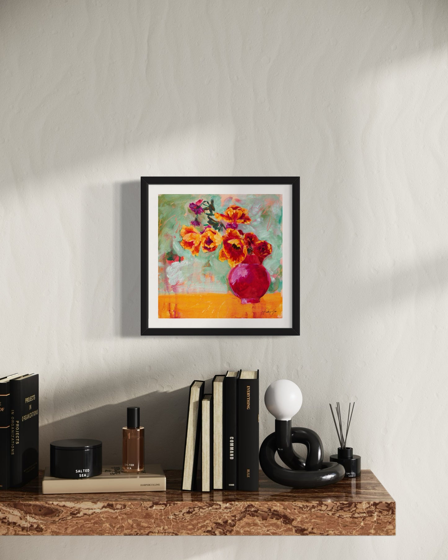 Flowers in a Vase Study Print