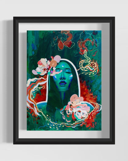 Serpent's Bloom Print