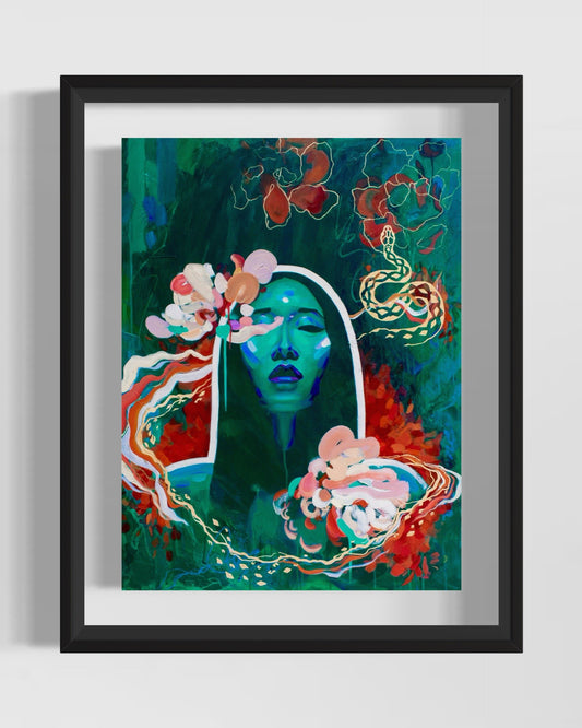 Serpent's Bloom Print